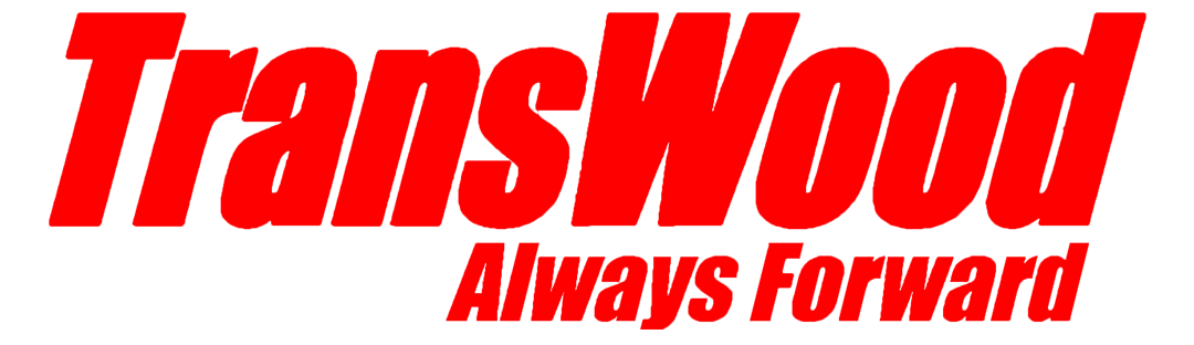Transwood Logo | Always Forward | Red